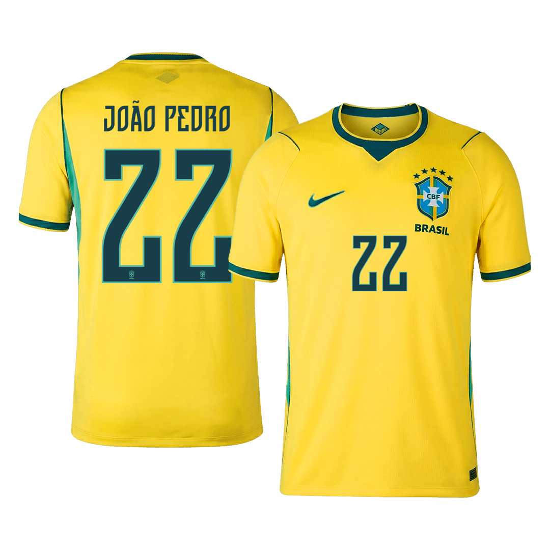 Brazil World Cup 2026 Koti Pelipaita Miesten JOÃO PEDRO #22