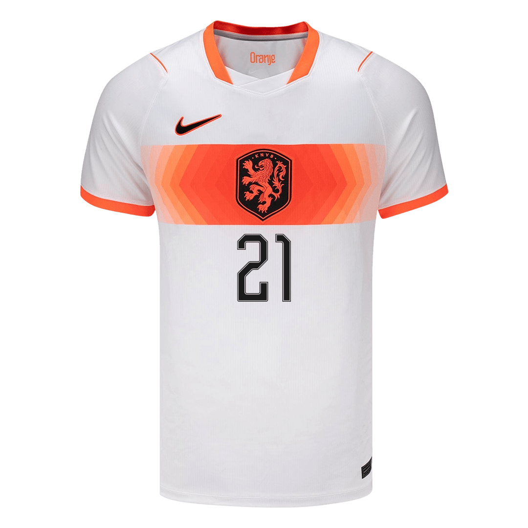 Netherlands World Cup 2026 Vieras Pelipaita Miesten F.DE JONG #21