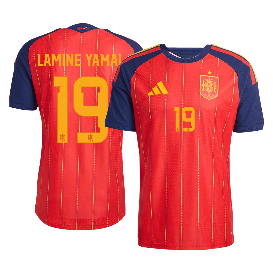 Spain World Cup 2026 Koti Pelipaita (Player Version) Miesten LAMINE YAMAL #19