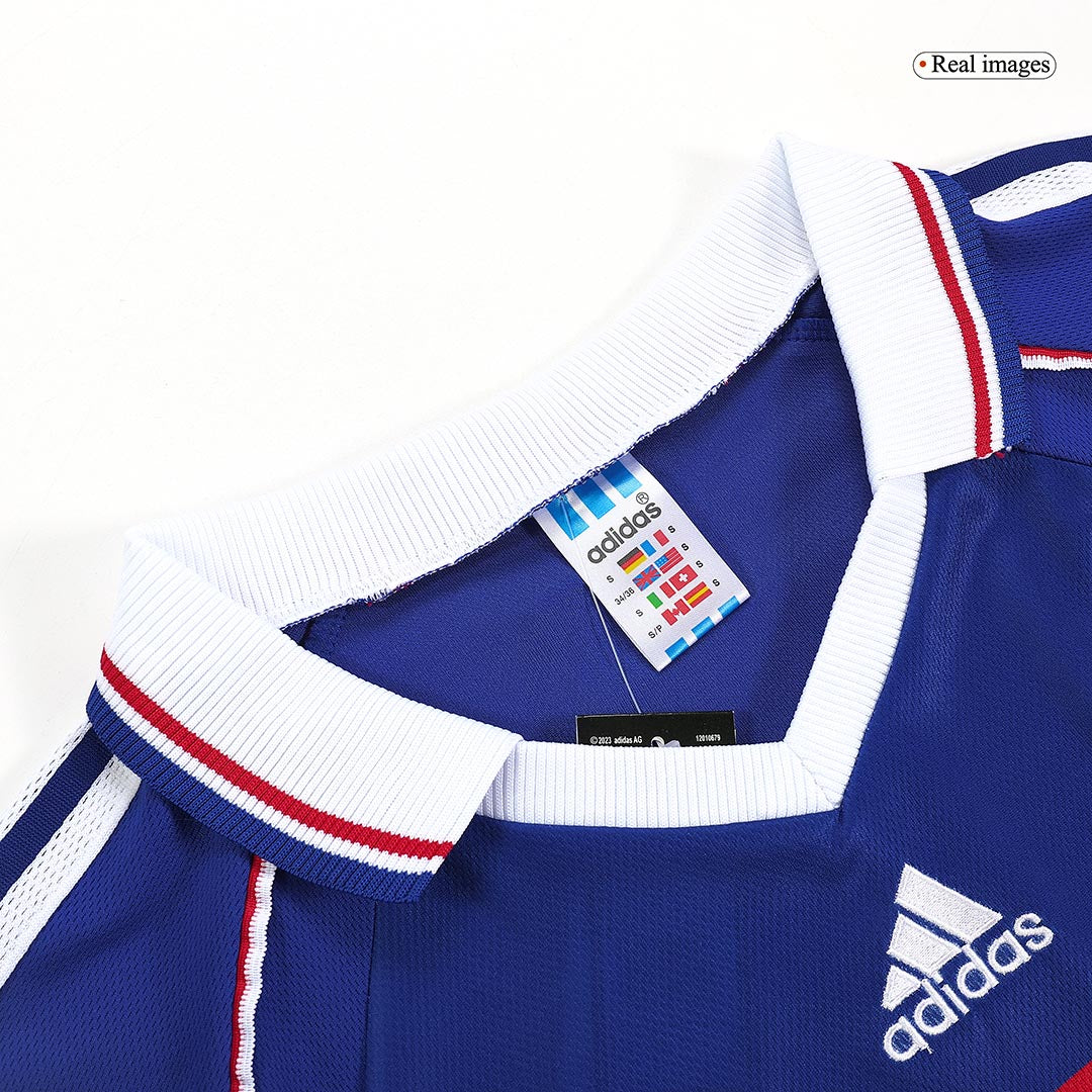 France World Cup 1998 Koti Retro-pelipaita Miesten ZIDANE #10