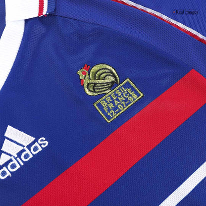 France World Cup 1998 Koti Retro-pelipaita Miesten