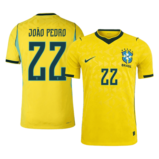 Brazil World Cup 2026 Koti Pelipaita (Player Version) Miesten JOÃO PEDRO #22