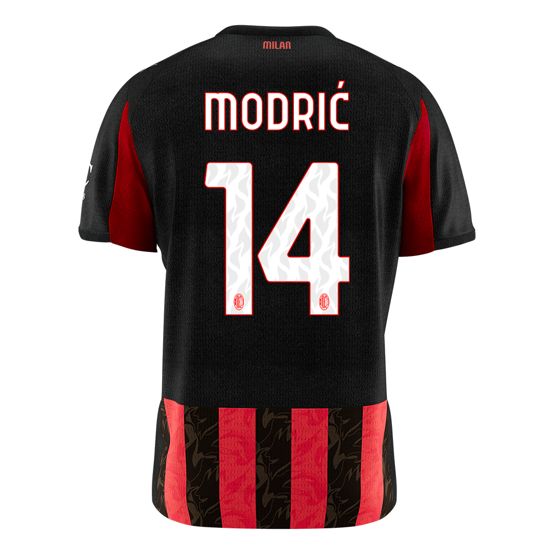 AC Milan 2025/26 Koti Pelipaita Miesten MODRIĆ #14 [PREMIUM]