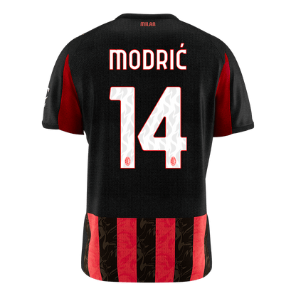 AC Milan 2025/26 Koti Pelipaita Miesten MODRIĆ #14 [PREMIUM]