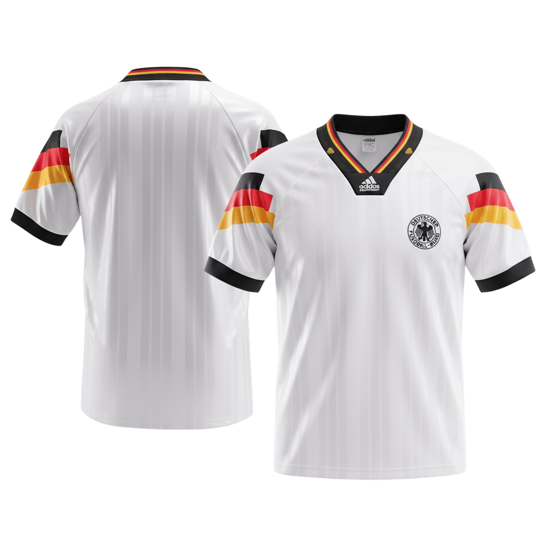 Germany 1992 Koti Retro-pelipaita Miesten
