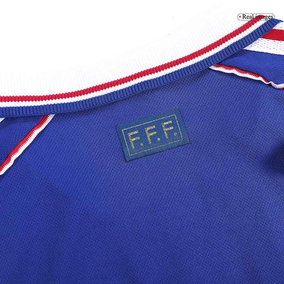 France World Cup 1998 Koti Retro-pelipaita Miesten