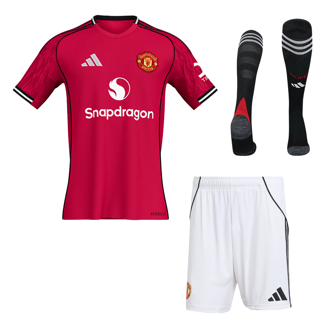 Manchester United 2025/26 Koti Täydellinen peliasu Miesten [PREMIUM]