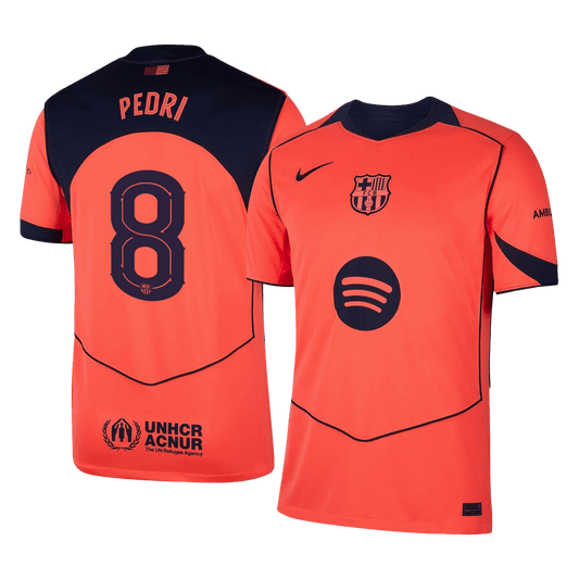 Barcelona 2025/26 UCL Kolmas Pelipaita Miesten PEDRI #8