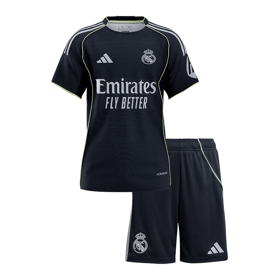Real Madrid 2025/26 Vieras Pelipaitasetti Lasten [PREMIUM]