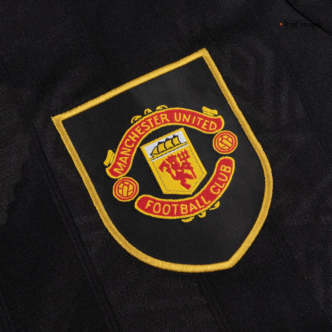 Manchester United 1993/94 Vieras Pitkähihainen Retro-pelipaita Miesten