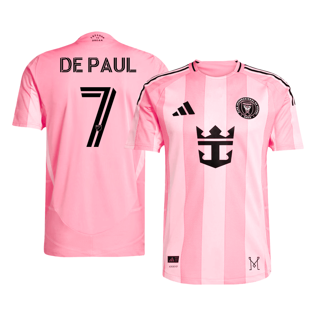 Inter Miami CF 2025 Koti Pelipaita (Player Version) Miesten DE PAUL #7