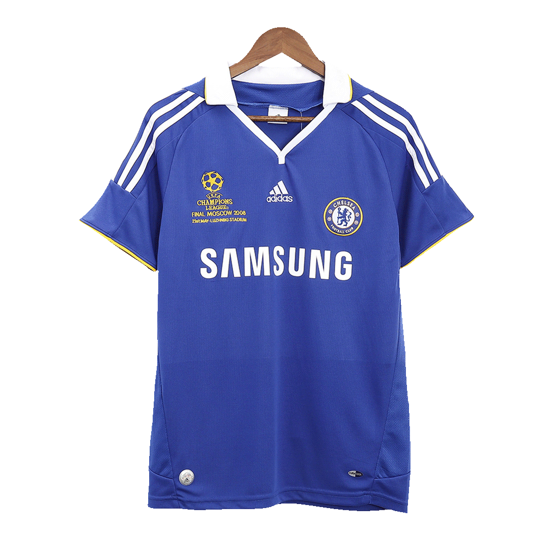 Chelsea 2008 UCL UCL Final Koti Retro-pelipaita Miesten