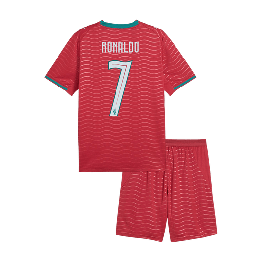 Portugal World Cup 2026 Koti Pelipaitasetti Lasten RONALDO #7 [PREMIUM]