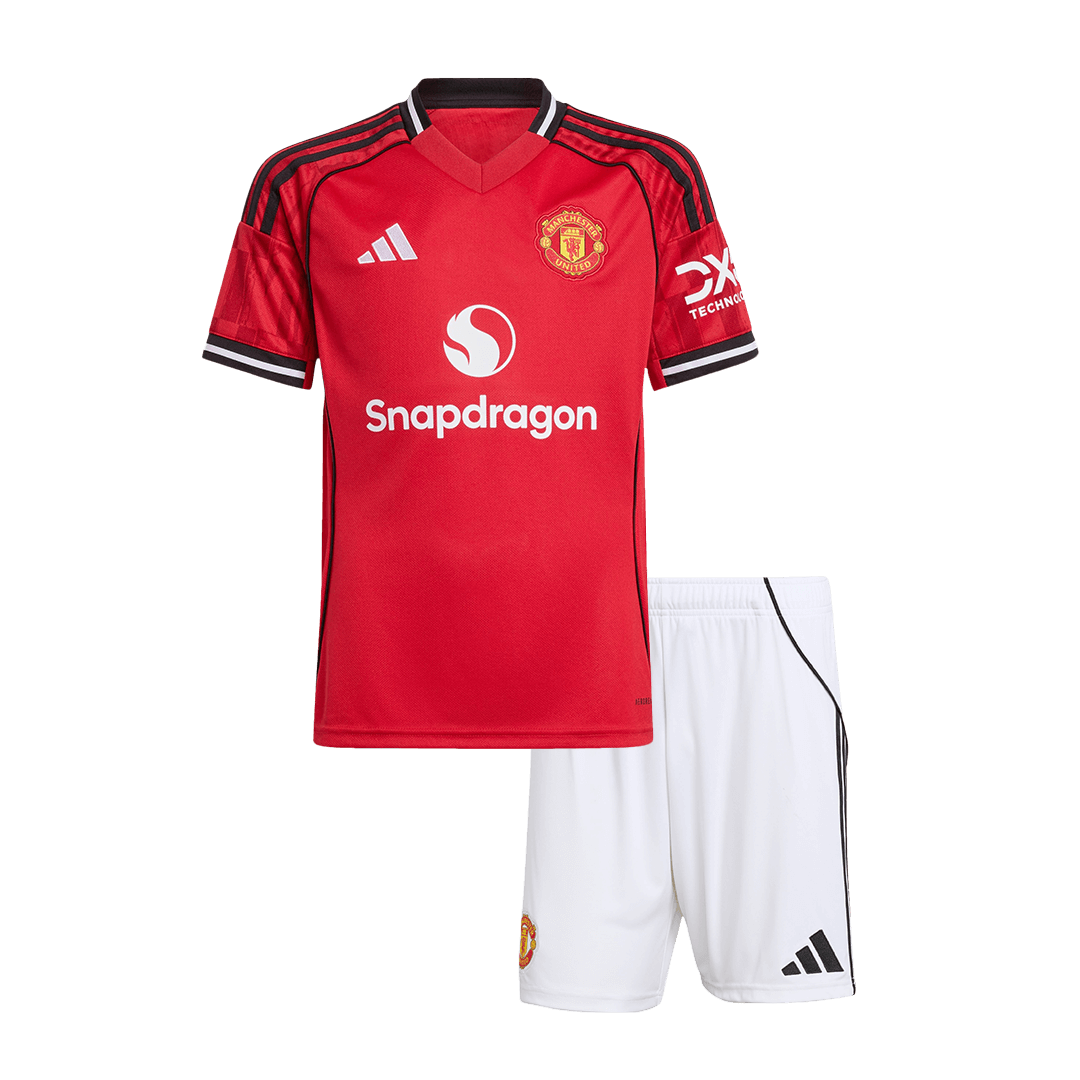 Manchester United 2025/26 Koti Pelipaitasetti Lasten