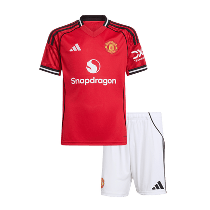 Manchester United 2025/26 Koti Pelipaitasetti Lasten