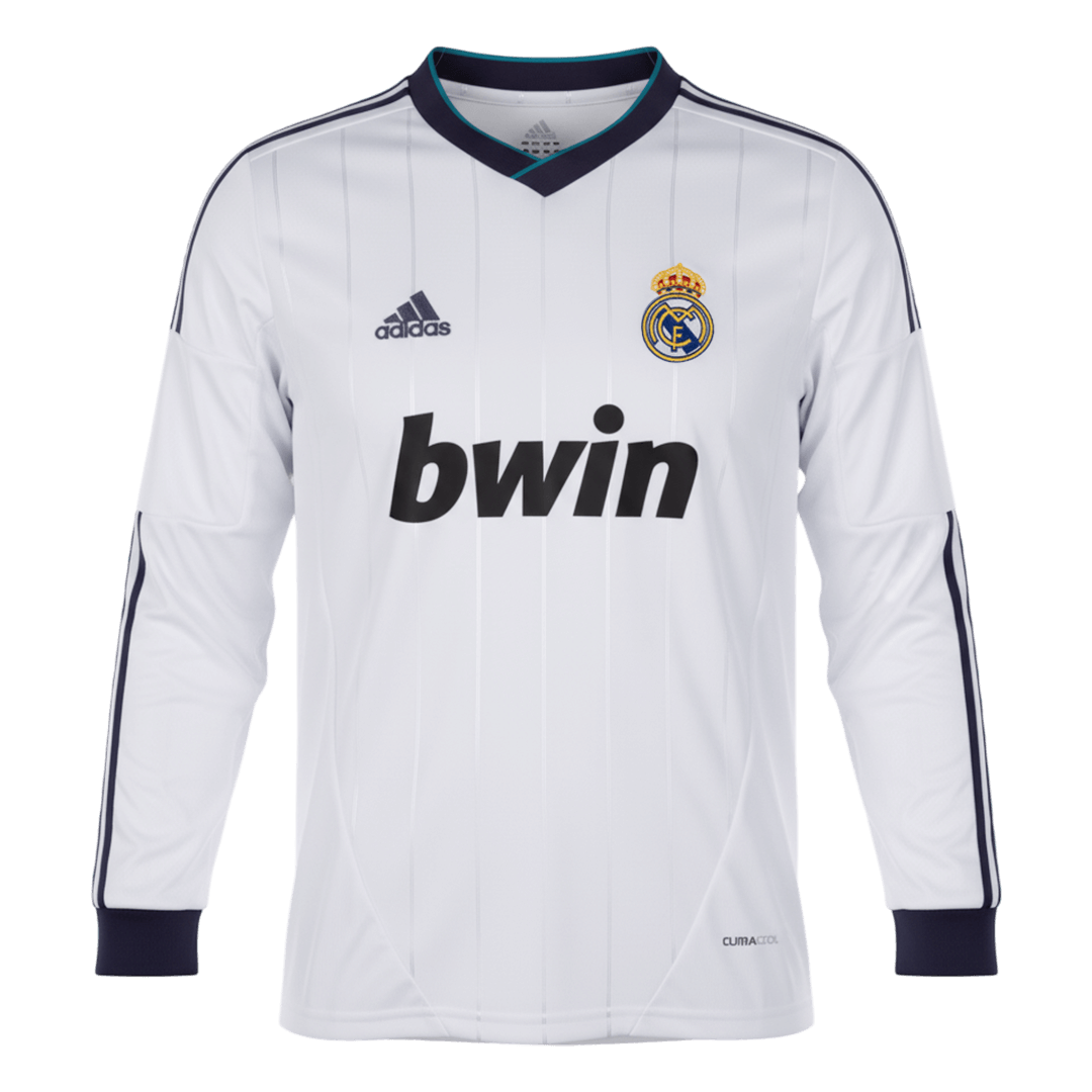 Real Madrid 2012/13 Koti Pitkähihainen Retro-pelipaita Miesten