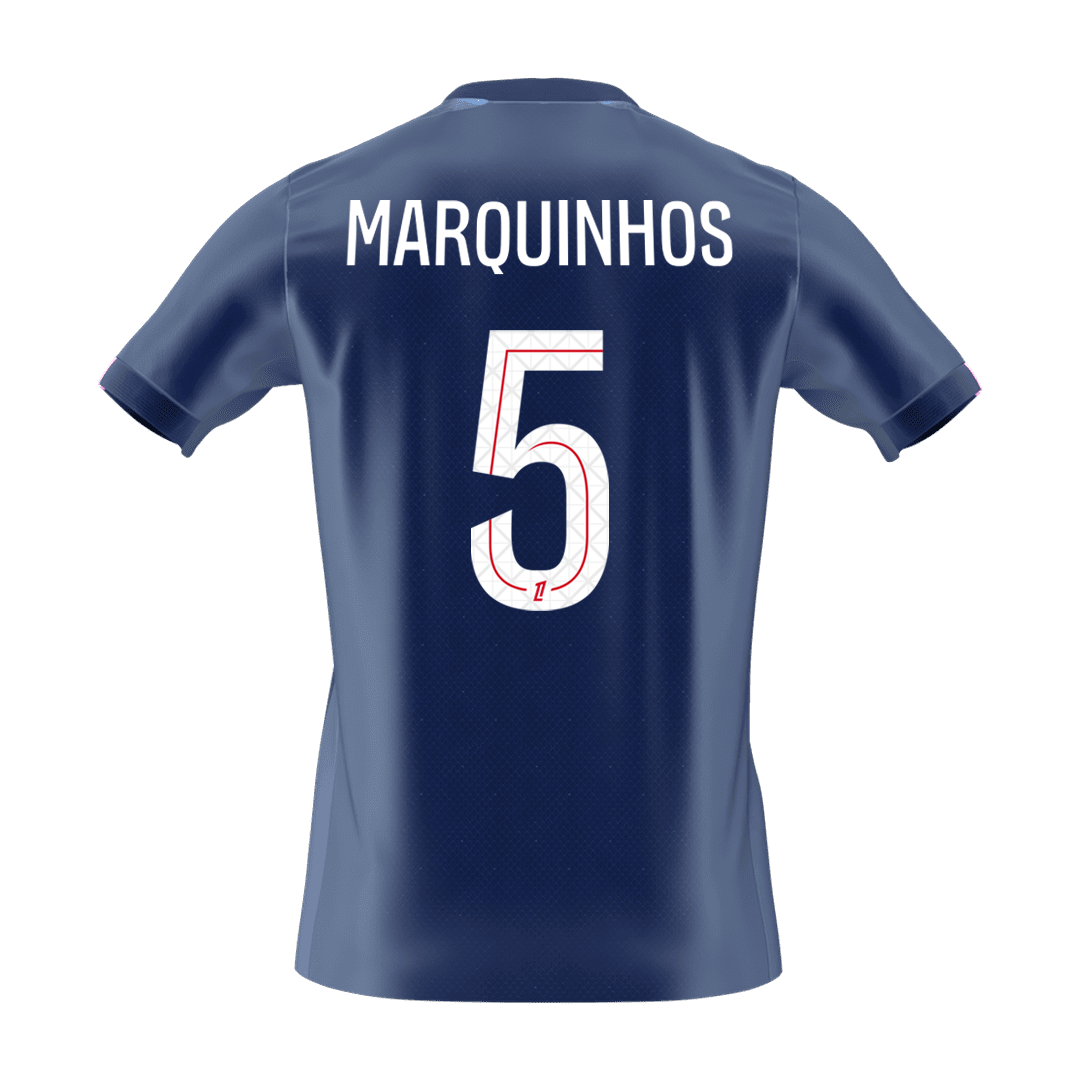 PSG 2025/26 Koti Pelipaita Miesten MARQUINHOS #5 [PREMIUM]