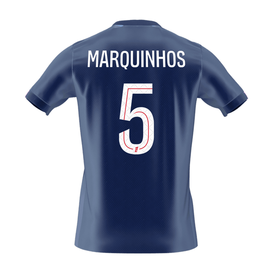 PSG 2025/26 Koti Pelipaita Miesten MARQUINHOS #5 [PREMIUM]