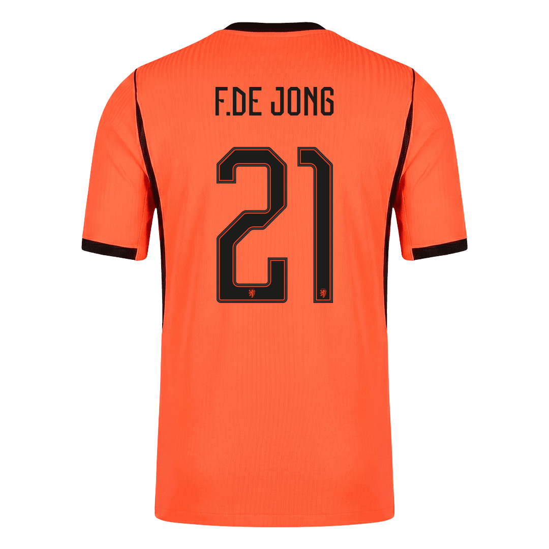 Netherlands World Cup 2026 Koti Pelipaita (Player Version) Miesten F.DE JONG #21