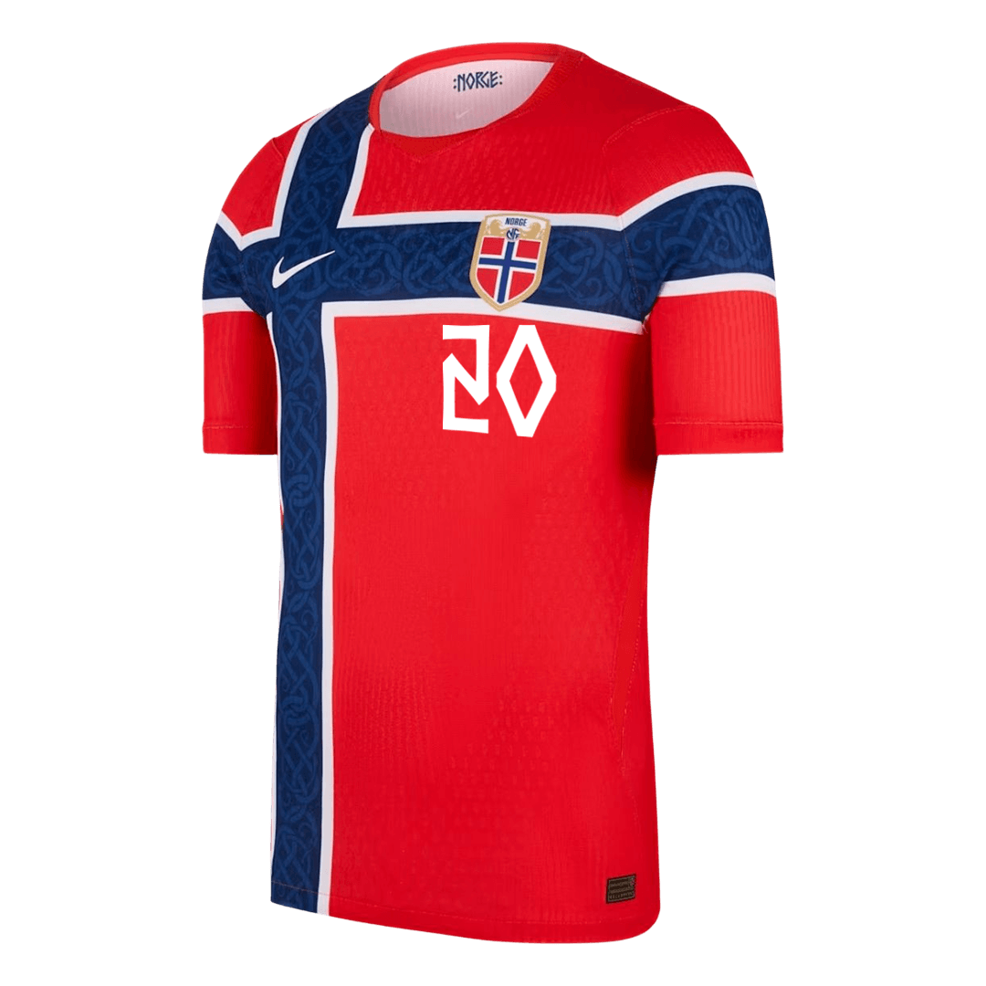 Norway World Cup 2026 Koti Pelipaita (Player Version) Miesten NUSA #20