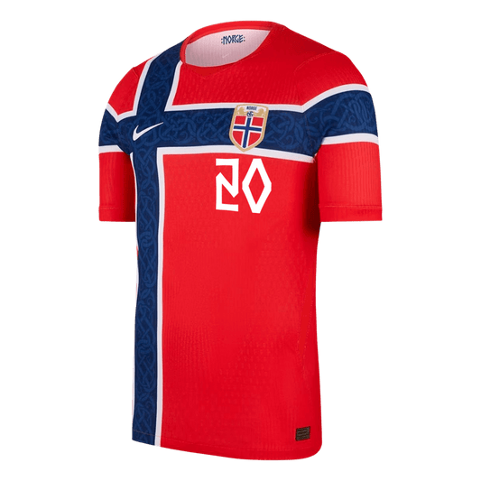 Norway World Cup 2026 Koti Pelipaita (Player Version) Miesten NUSA #20