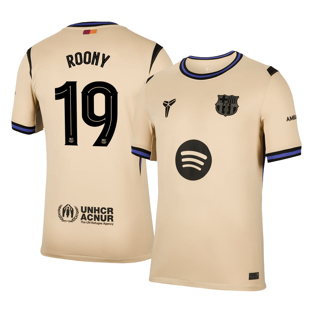Barcelona 2025/26 UCL Vieras Pelipaita Miesten ROONY #19