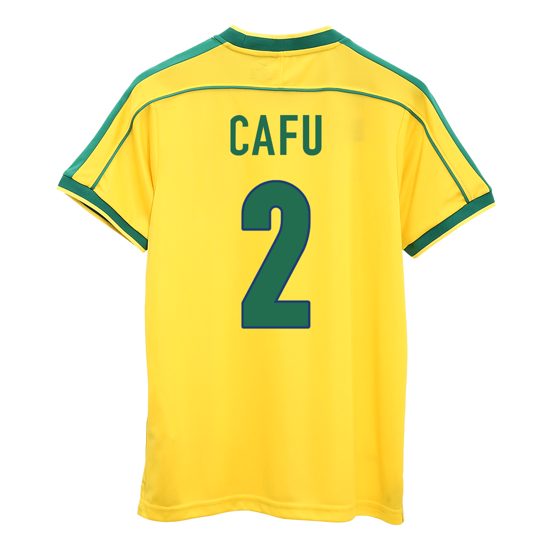 Brazil World Cup 1998 Koti Retro-pelipaita Miesten CAFU #2