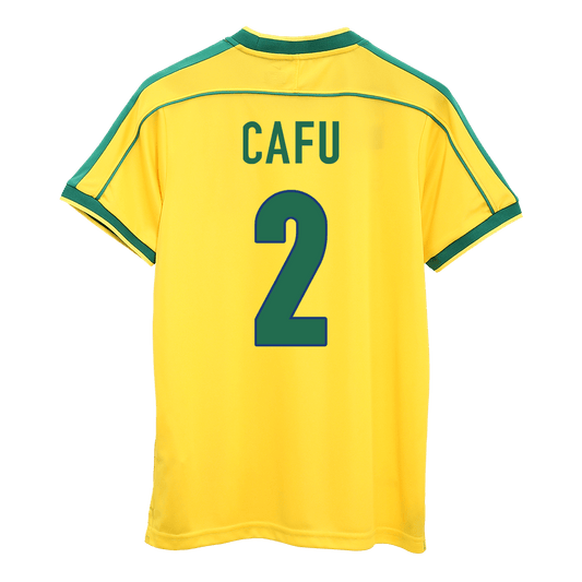 Brazil World Cup 1998 Koti Retro-pelipaita Miesten CAFU #2