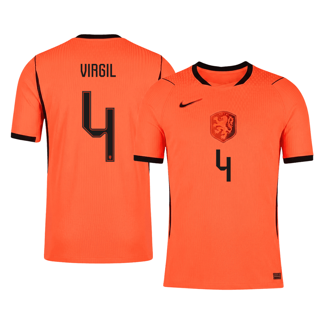 Netherlands World Cup 2026 Koti Pelipaita (Player Version) Miesten VIRGIL #4