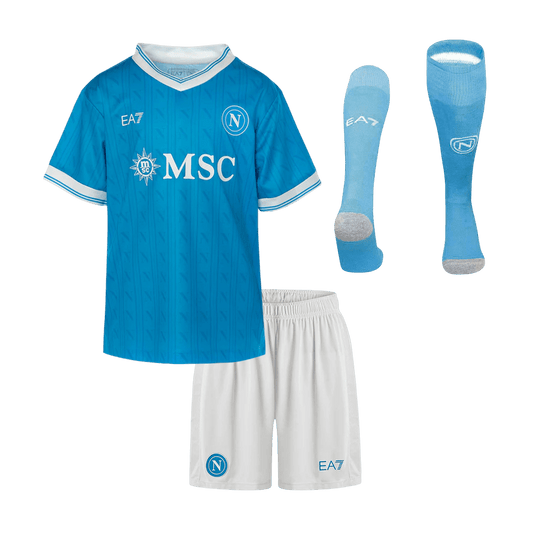 Napoli 2025/26 Koti Lasten täydellinen peliasu