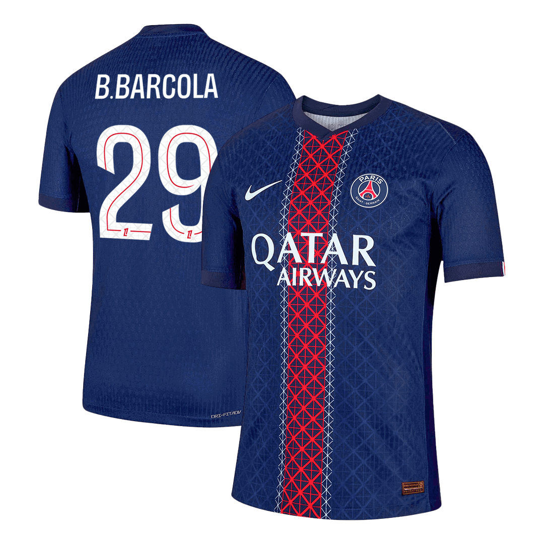 PSG 2025/26 Koti Pelipaita (Player Version) Miesten B.BARCOLA #29