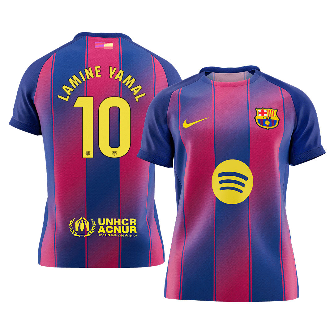 Barcelona 2025/26 Koti Pelipaita Miesten LAMINE YAMAL #10 [PREMIUM]