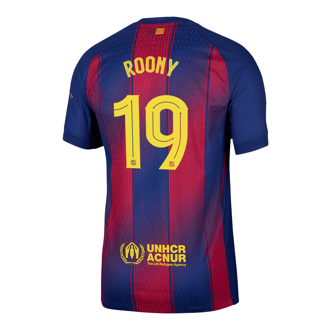 Barcelona 2025/26 UCL Koti Pelipaita (Player Version) Miesten ROONY #19