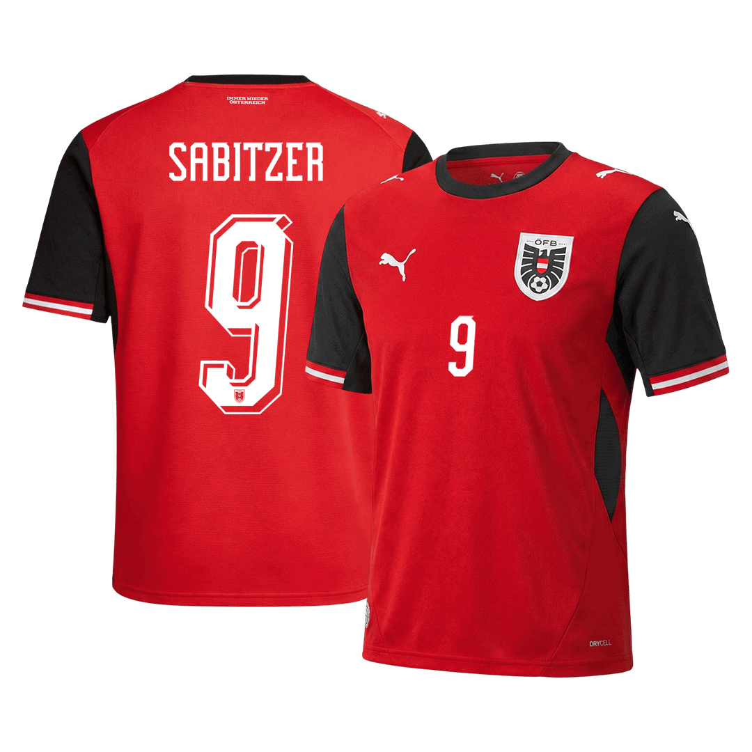 Austria World Cup 2026 Koti Pelipaita Miesten SABITZER #9