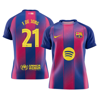 Barcelona 2025/26 UCL Koti Pelipaita Miesten F.DE JONG #21