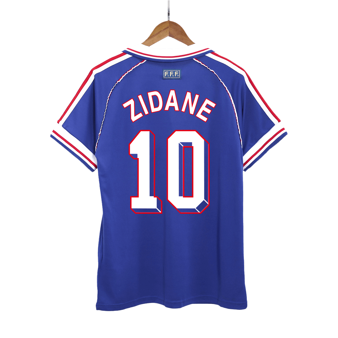 France World Cup 1998 Koti Retro-pelipaita Miesten ZIDANE #10