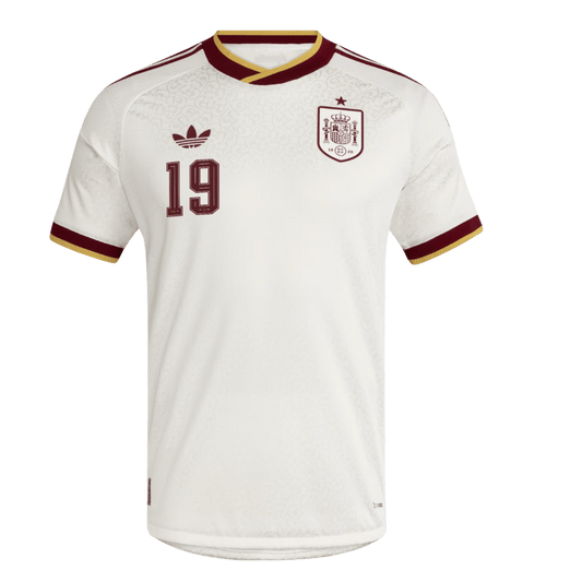 Spain World Cup 2026 Vieras Pelipaita (Player Version) Miesten LAMINE YAMAL #19