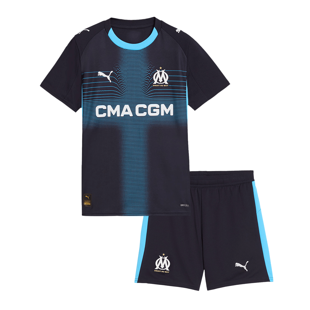 Marseille 2025/26 Vieras Pelipaitasetti Lasten