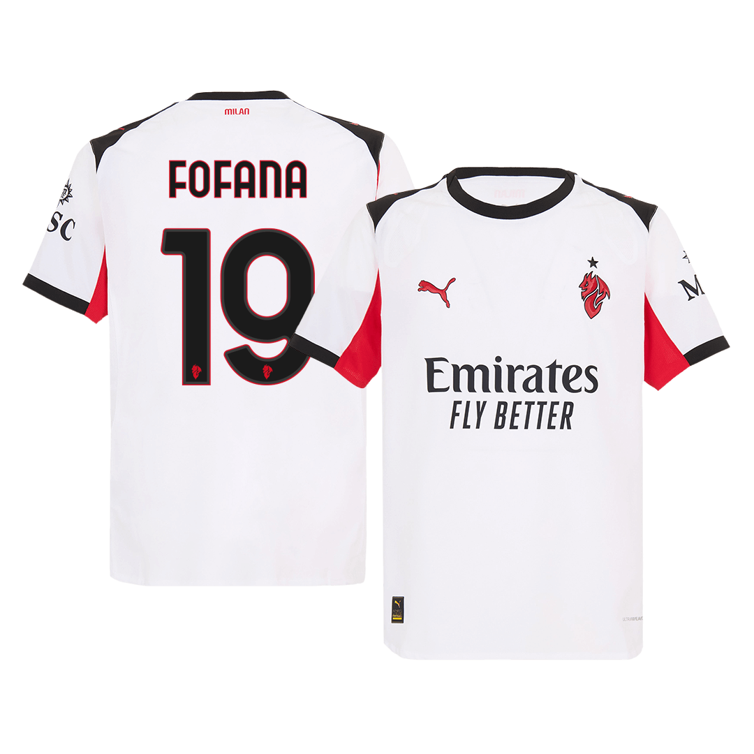 AC Milan 2025/26 Vieras Pelipaita (Player Version) Miesten FOFANA #19