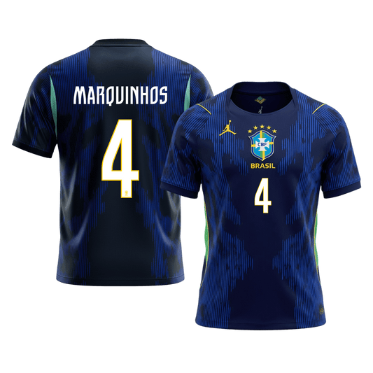 Brazil World Cup 2026 Vieras Pelipaita Miesten MARQUINHOS #4