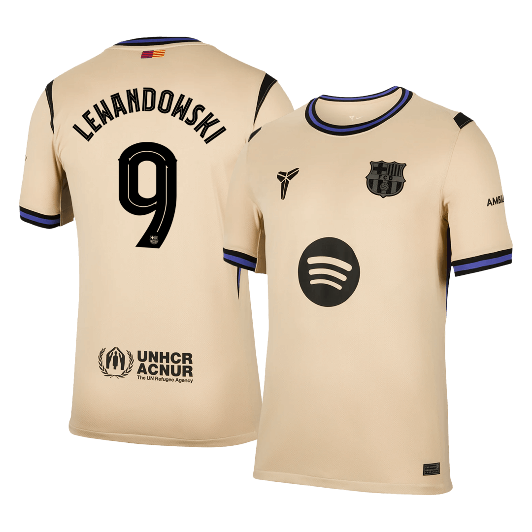 Barcelona 2025/26 UCL Vieras Pelipaita Miesten LEWANDOWSKI #9