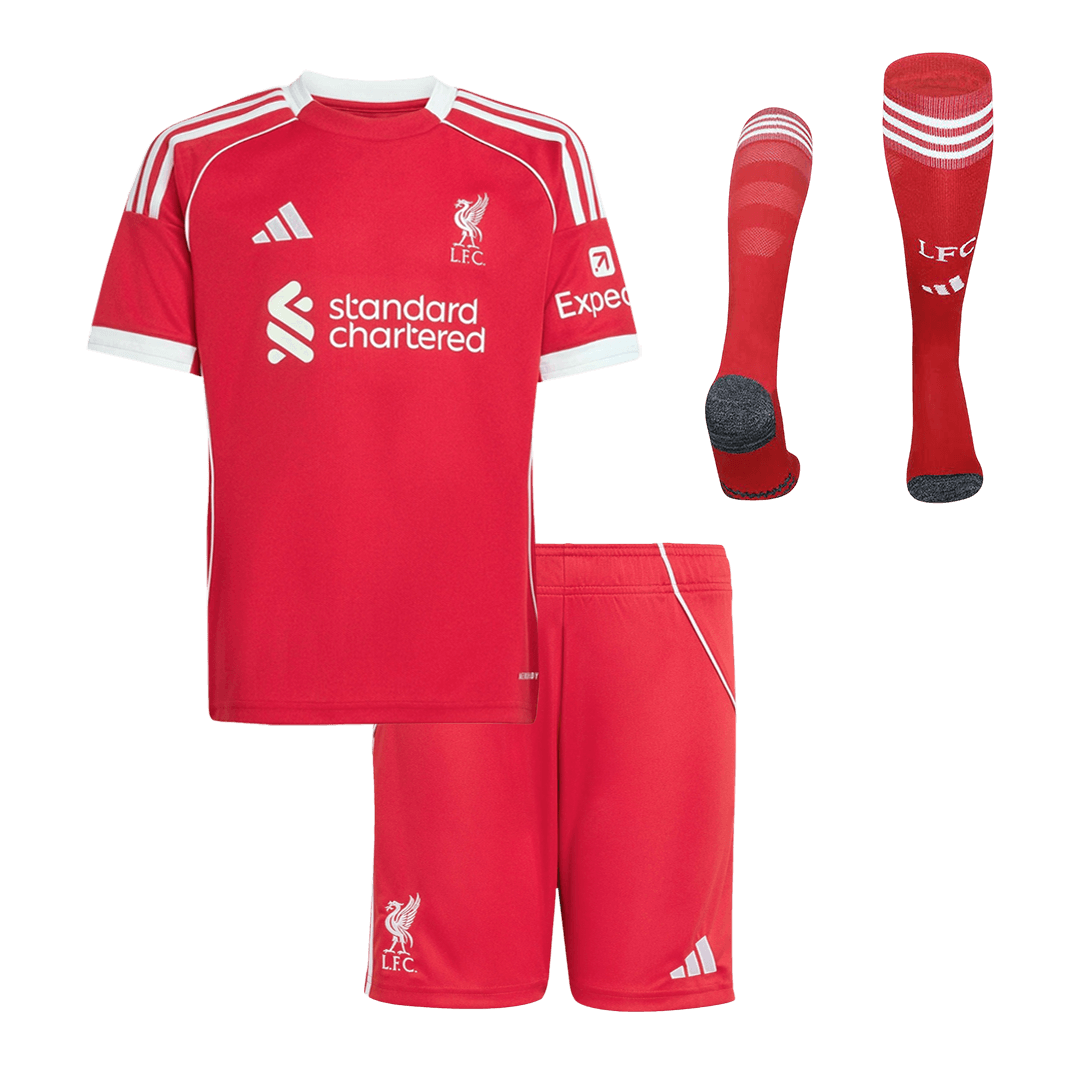 Liverpool 2025/26 Koti Lasten täydellinen peliasu