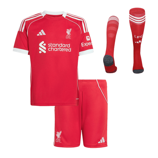 Liverpool 2025/26 Koti Lasten täydellinen peliasu