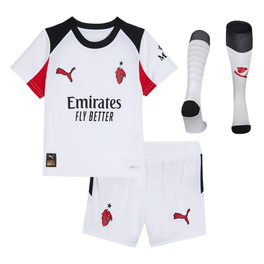 AC Milan 2025/26 Vieras Lasten täydellinen peliasu