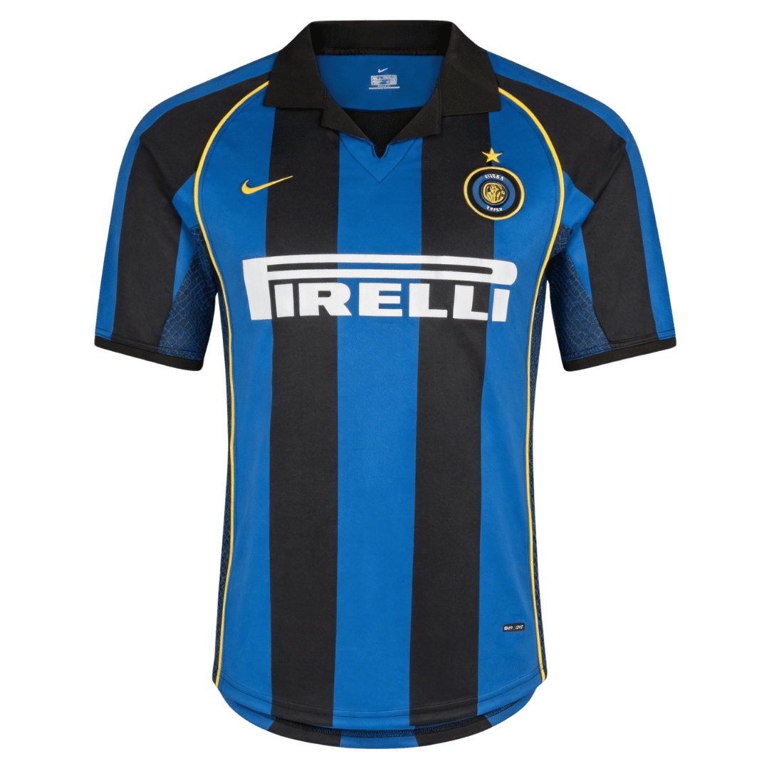 Inter Milan 2001/02 Koti Retro-pelipaita Miesten