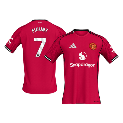 Manchester United 2025/26 Koti Pelipaita Miesten MOUNT #7 [PREMIUM]