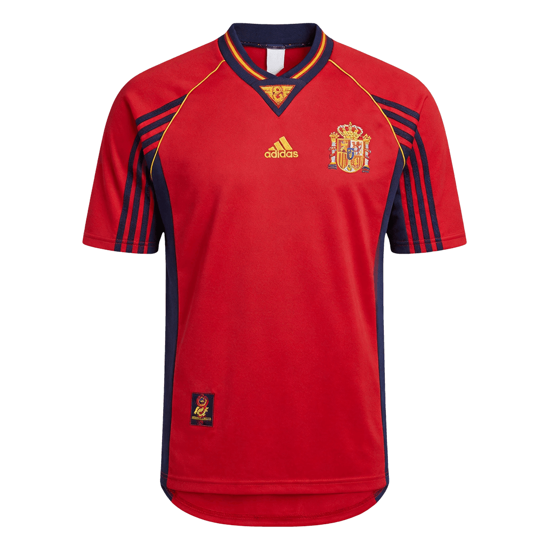 Spain 1998 Koti Retro-pelipaita Miesten