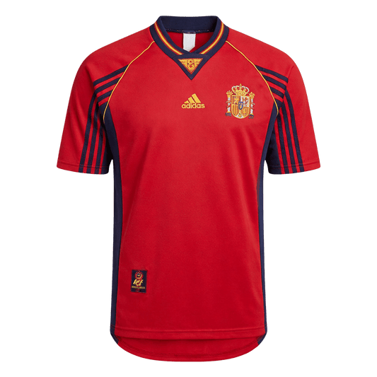 Spain 1998 Koti Retro-pelipaita Miesten