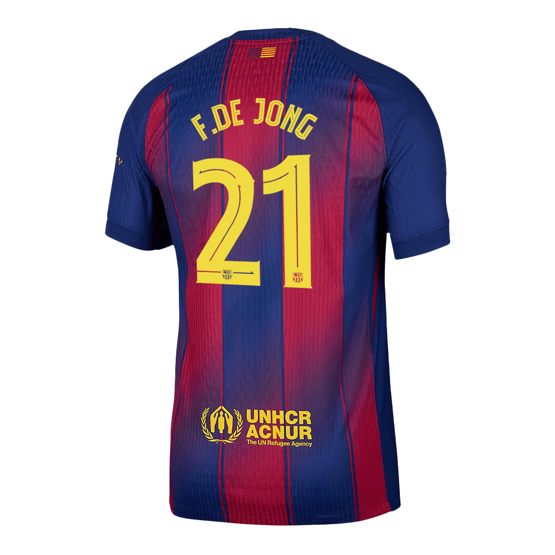 Barcelona 2025/26 UCL Koti Pelipaita (Player Version) Miesten F.DE JONG #21