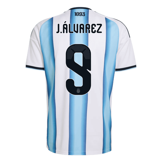 Argentina World Cup 2026 Koti Pelipaita Miesten J. ALVAREZ #9 [PREMIUM]
